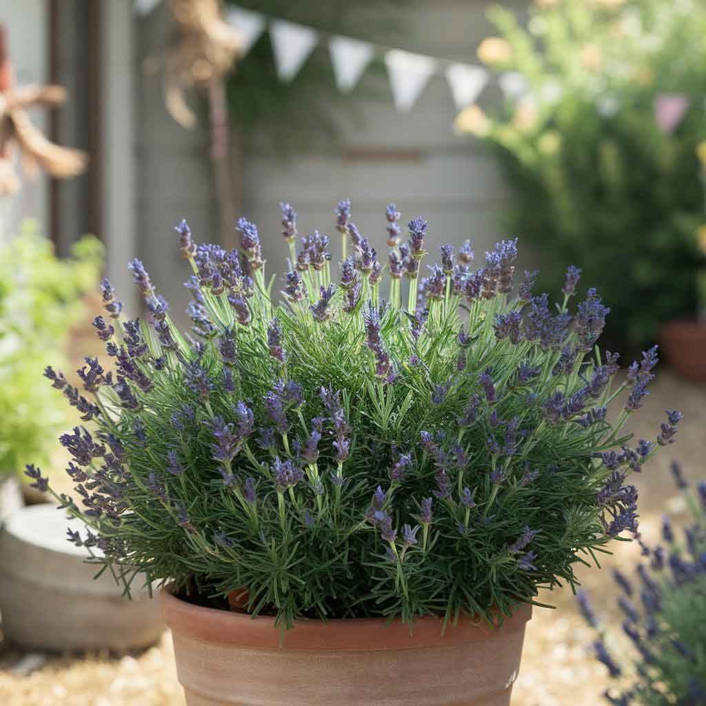 Kompaktwachsender Lavendel (Lavandula angustifolia Dwarf Blue) - Pflanzenfreunde24